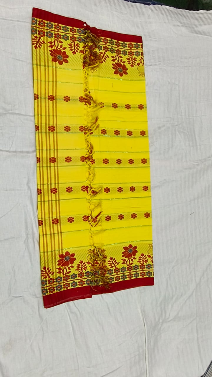 JTM Yellow Traditional Saree