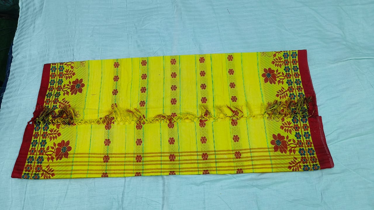 JTM Yellow Traditional Saree